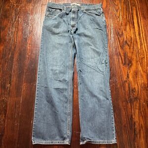 Levis 559 Jeans Mens 38x32 Blue Relaxed Fit Faded Whiskers‎ Y2K Skater